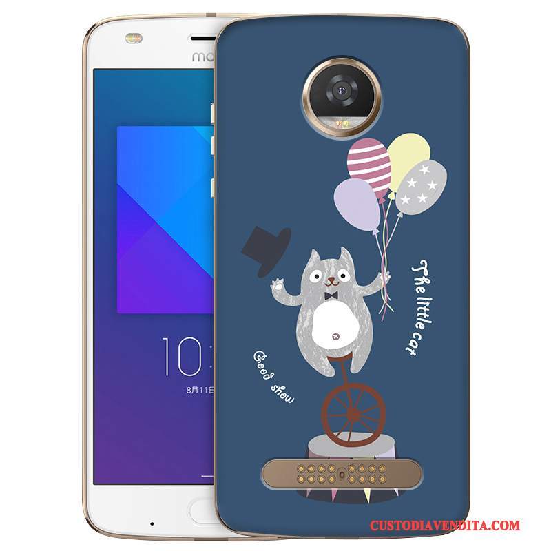 Custodia Moto Z2 Play Colore Telefono Morbido, Cover Moto Z2 Play Blu Chiaro