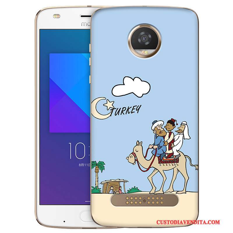 Custodia Moto Z2 Play Colore Telefono Morbido, Cover Moto Z2 Play Blu Chiaro