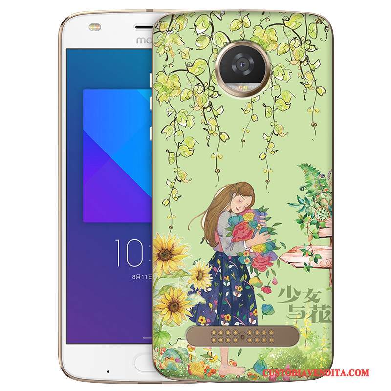 Custodia Moto Z2 Play Colore Telefono Morbido, Cover Moto Z2 Play Blu Chiaro