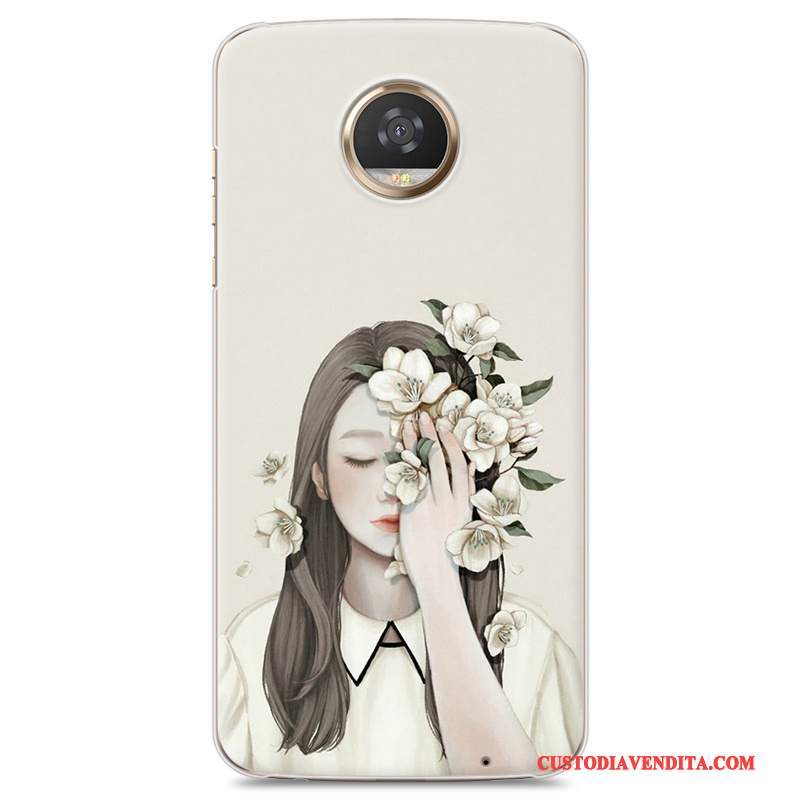 Custodia Moto Z2 Play Protezione Arte Piccola, Cover Moto Z2 Play Difficile Fresco