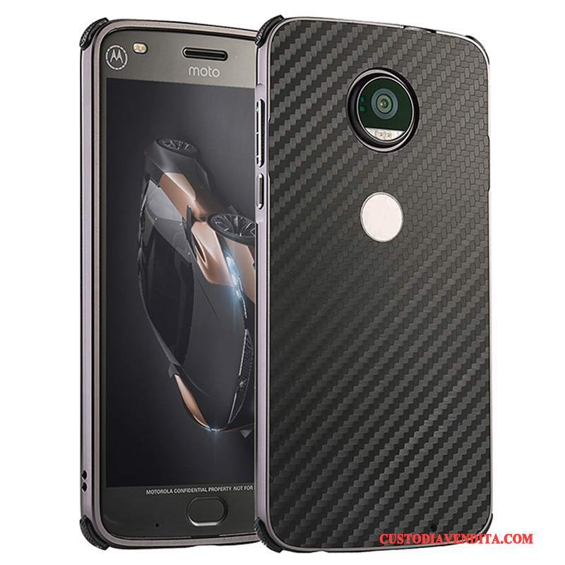 Custodia Moto Z2 Play Protezione Oro Anti-caduta, Cover Moto Z2 Play Telaio Metallo