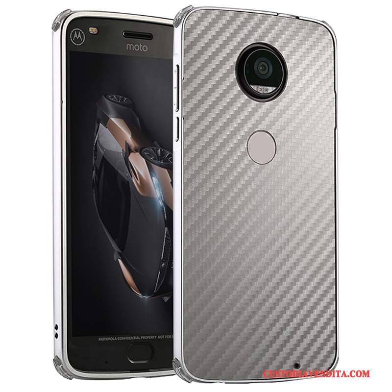 Custodia Moto Z2 Play Protezione Oro Anti-caduta, Cover Moto Z2 Play Telaio Metallo