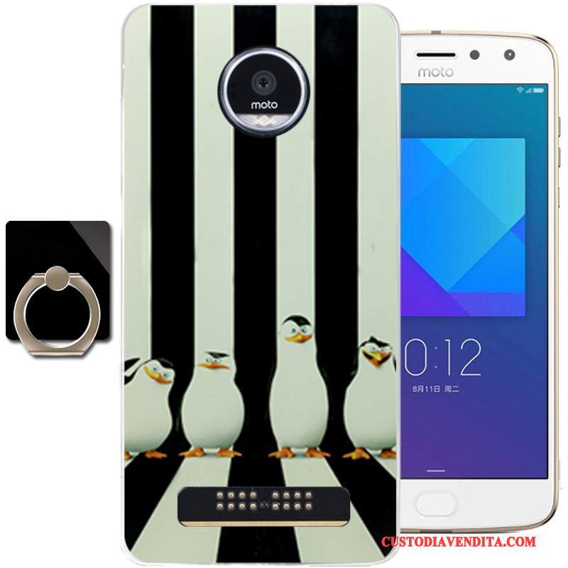 Custodia Moto Z2 Play Protezione Telefono Fresco, Cover Moto Z2 Play Moda Blu Morbido