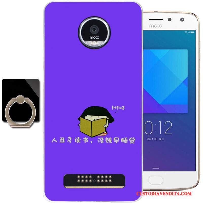 Custodia Moto Z2 Play Protezione Telefono Fresco, Cover Moto Z2 Play Moda Blu Morbido