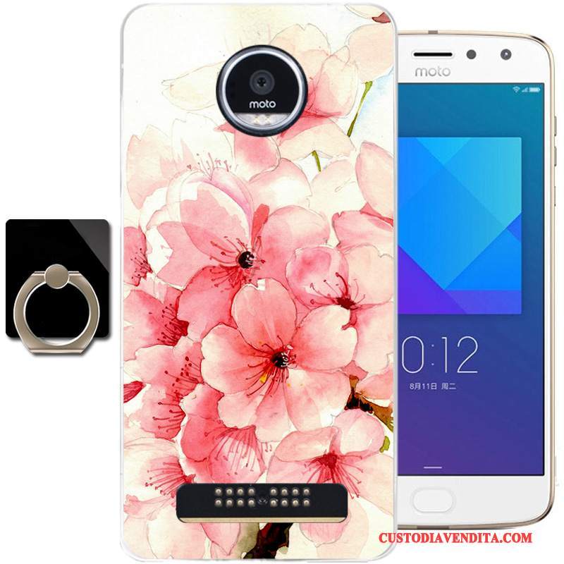 Custodia Moto Z2 Play Protezione Telefono Fresco, Cover Moto Z2 Play Moda Blu Morbido