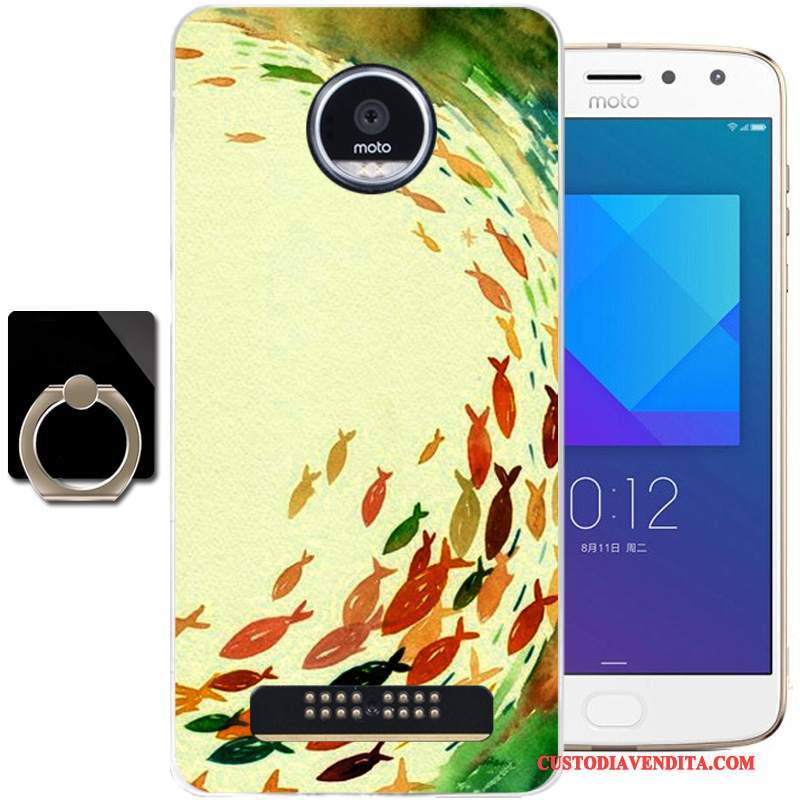 Custodia Moto Z2 Play Protezione Telefono Fresco, Cover Moto Z2 Play Moda Blu Morbido