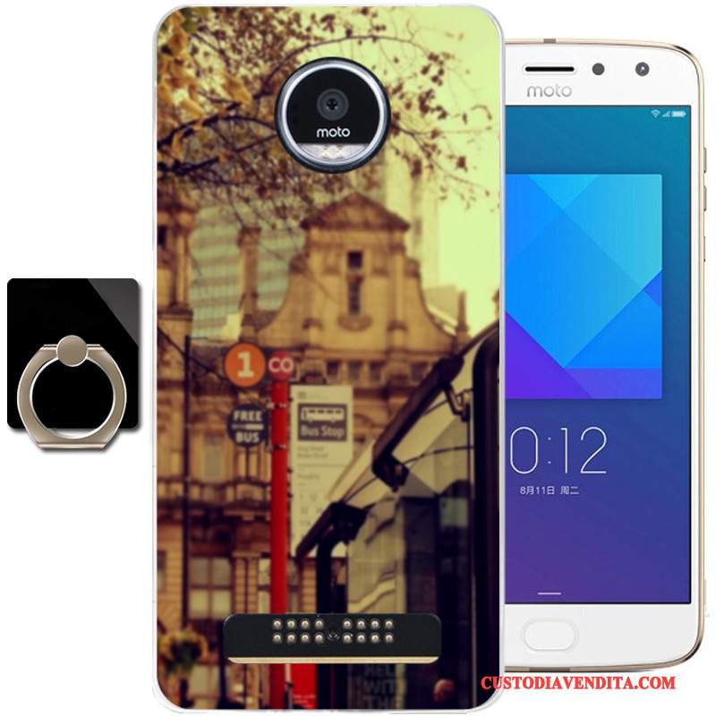 Custodia Moto Z2 Play Protezione Telefono Fresco, Cover Moto Z2 Play Moda Blu Morbido