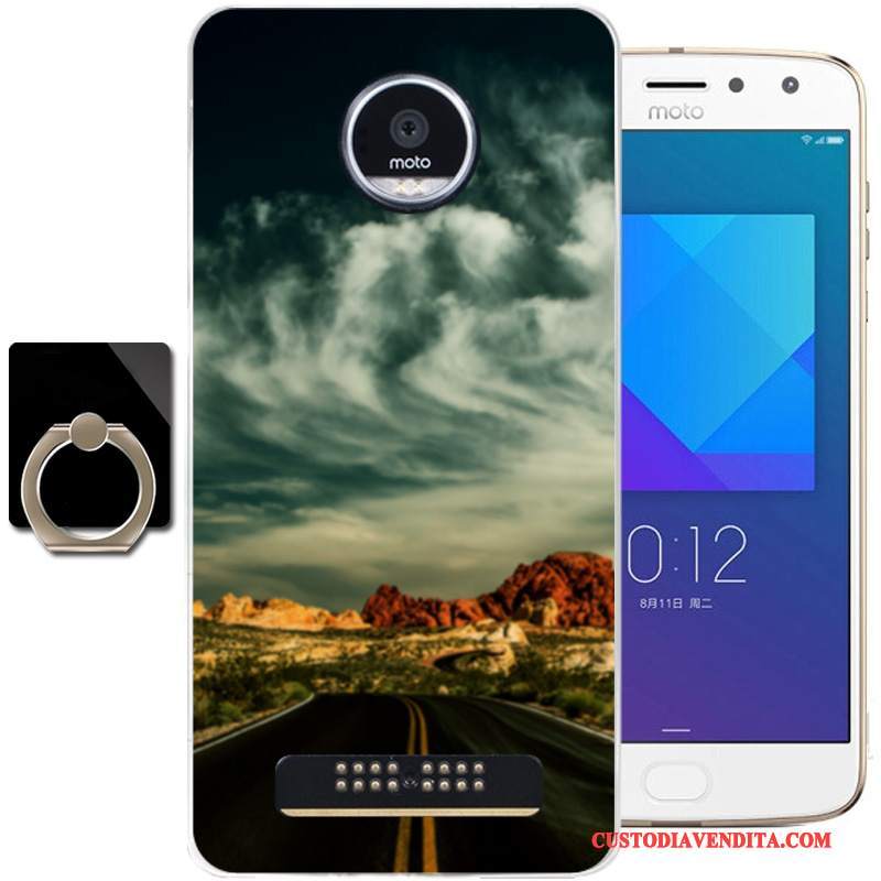 Custodia Moto Z2 Play Protezione Telefono Fresco, Cover Moto Z2 Play Moda Blu Morbido