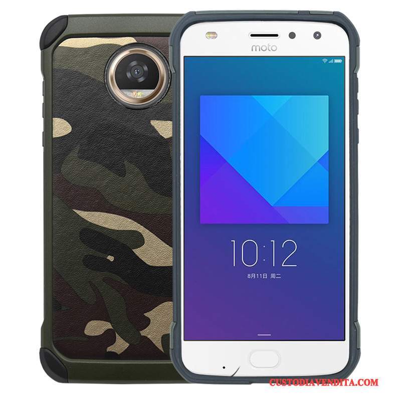 Custodia Moto Z2 Play Protezione Verde Anti-caduta, Cover Moto Z2 Play Creativo Tutto Incluso Camuffamento