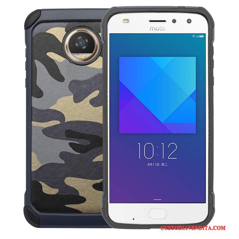 Custodia Moto Z2 Play Protezione Verde Anti-caduta, Cover Moto Z2 Play Creativo Tutto Incluso Camuffamento