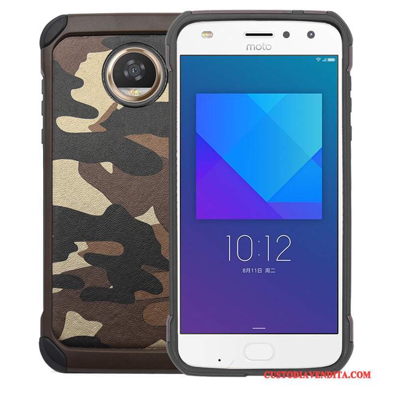 Custodia Moto Z2 Play Protezione Verde Anti-caduta, Cover Moto Z2 Play Creativo Tutto Incluso Camuffamento