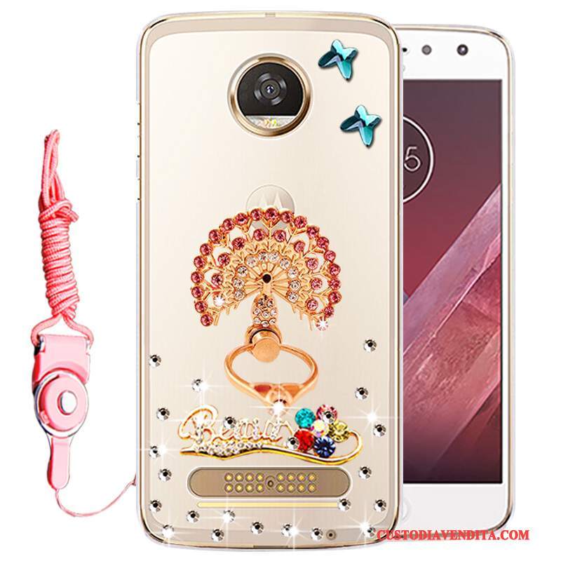 Custodia Moto Z2 Play Strass Orotelefono, Cover Moto Z2 Play Protezione