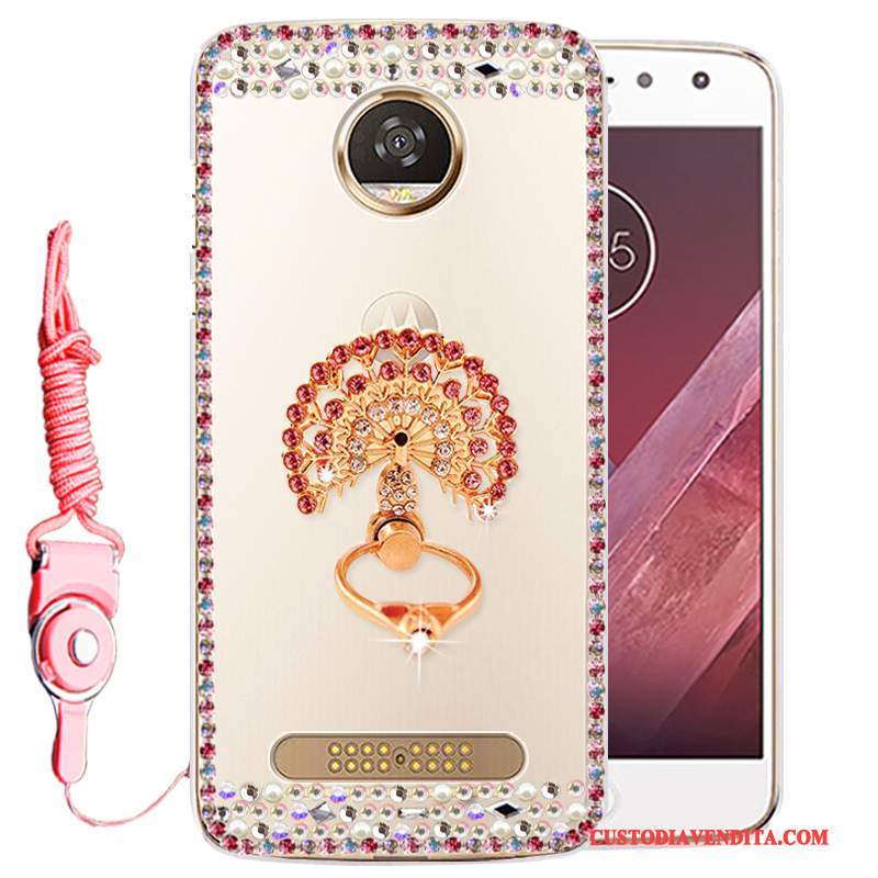 Custodia Moto Z2 Play Strass Orotelefono, Cover Moto Z2 Play Protezione