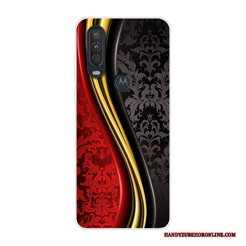 Custodia Motorola One Action Creativo Tutto Inclusotelefono, Cover Motorola One Action Silicone Blu Anti-caduta