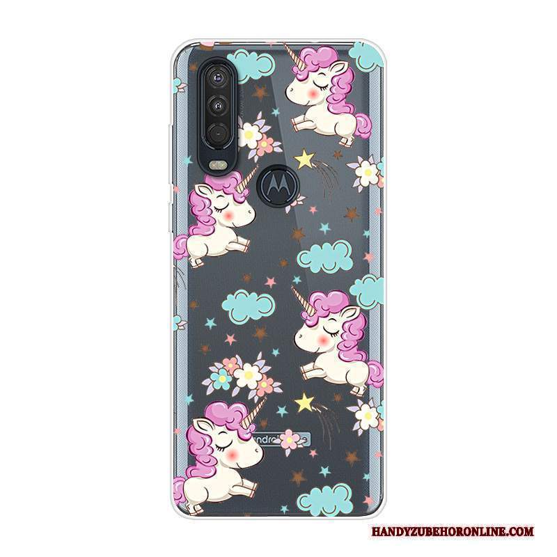 Custodia Motorola One Action Creativo Tutto Inclusotelefono, Cover Motorola One Action Silicone Blu Anti-caduta