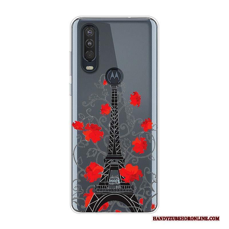 Custodia Motorola One Action Creativo Tutto Inclusotelefono, Cover Motorola One Action Silicone Blu Anti-caduta