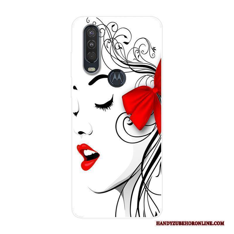 Custodia Motorola One Action Creativo Tutto Inclusotelefono, Cover Motorola One Action Silicone Blu Anti-caduta