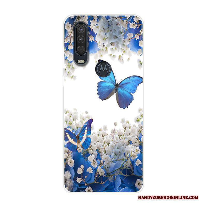 Custodia Motorola One Action Creativo Tutto Inclusotelefono, Cover Motorola One Action Silicone Blu Anti-caduta