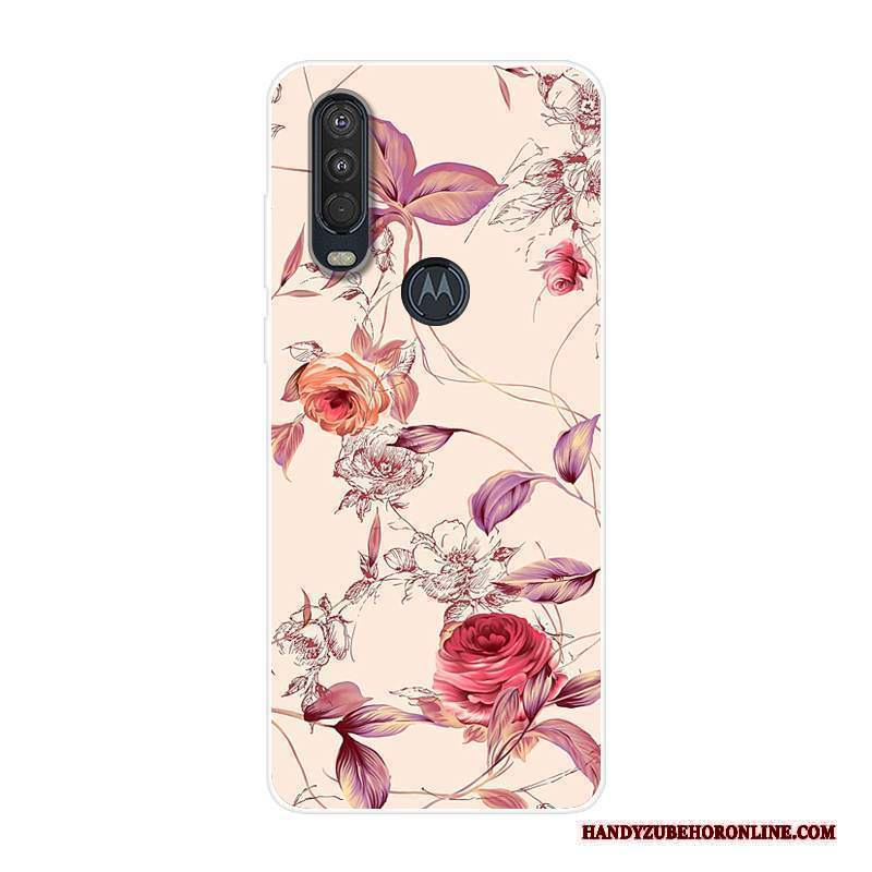 Custodia Motorola One Action Creativo Tutto Inclusotelefono, Cover Motorola One Action Silicone Blu Anti-caduta