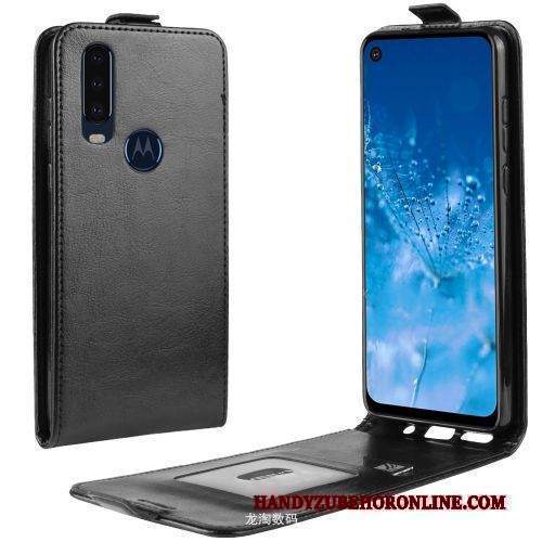 Custodia Motorola One Action Folio Telefono Semplici, Cover Motorola One Action Portafoglio Affari