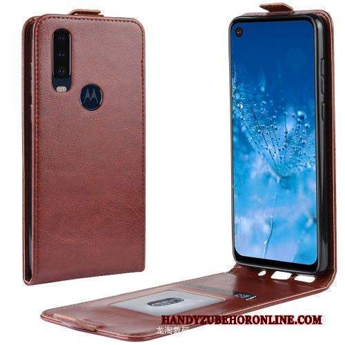 Custodia Motorola One Action Folio Telefono Semplici, Cover Motorola One Action Portafoglio Affari