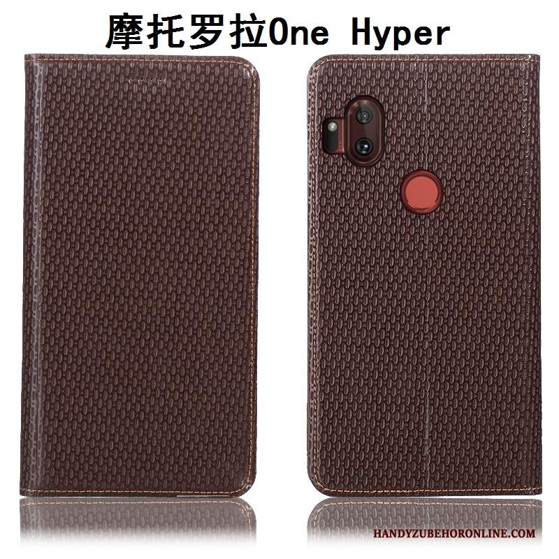 Custodia Motorola One Hyper Pelle Anti-caduta Tutto Incluso, Cover Motorola One Hyper Protezione Telefono