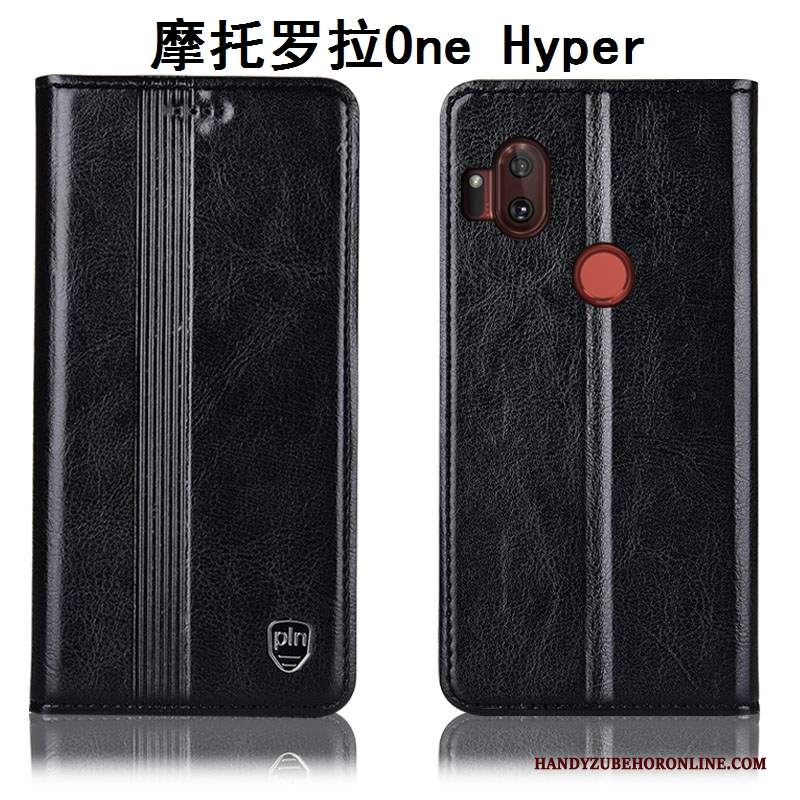 Custodia Motorola One Hyper Pelle Telefono Rosso, Cover Motorola One Hyper Protezione Tutto Incluso