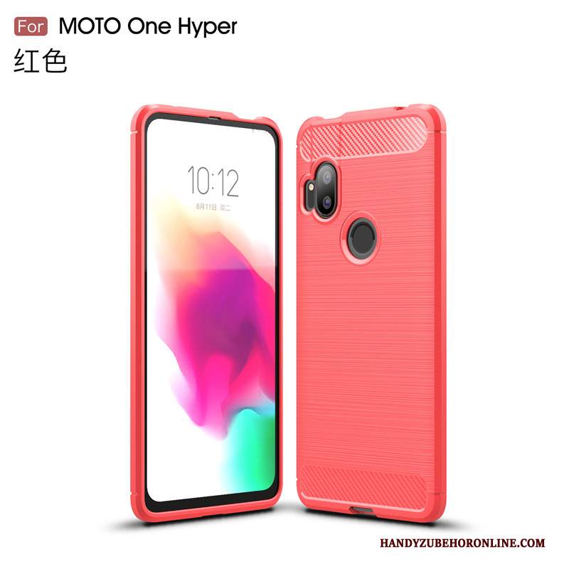 Custodia Motorola One Hyper Protezione Telefono Antiscivolo, Cover Motorola One Hyper Monocromatico Affari