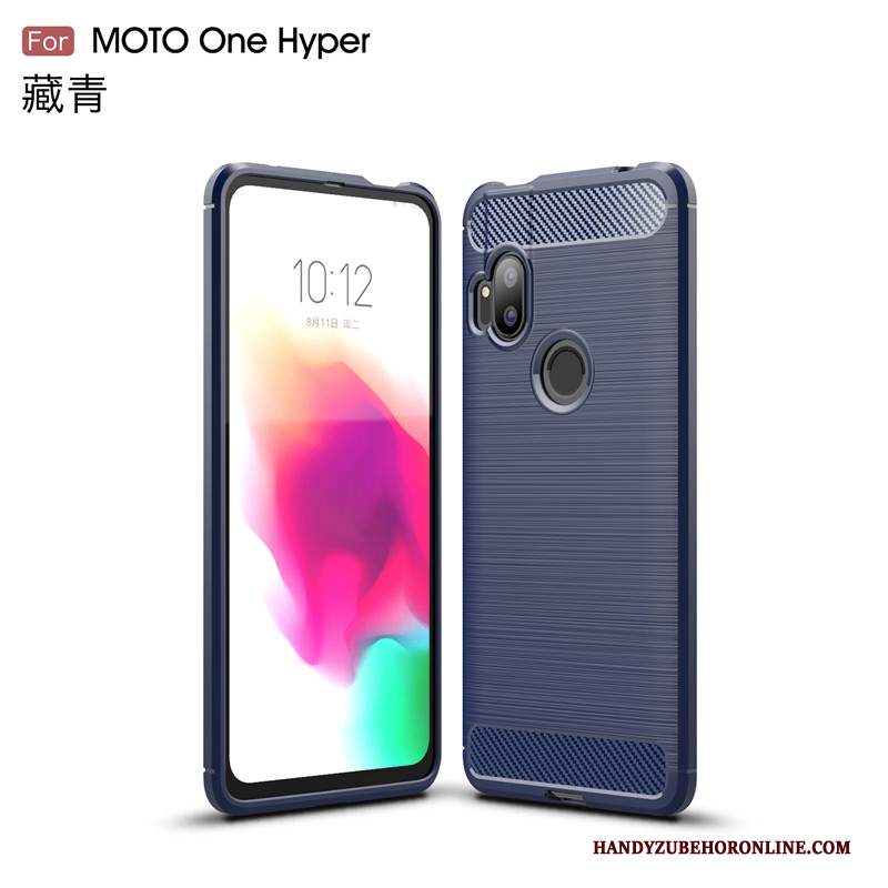 Custodia Motorola One Hyper Protezione Telefono Antiscivolo, Cover Motorola One Hyper Monocromatico Affari