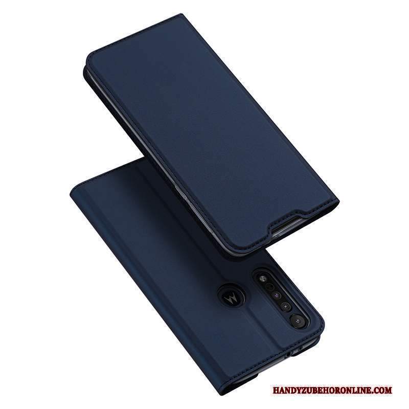 Custodia Motorola One Macro Protezione Anti-caduta Tutto Incluso, Cover Motorola One Macro Folio Telefono Verde