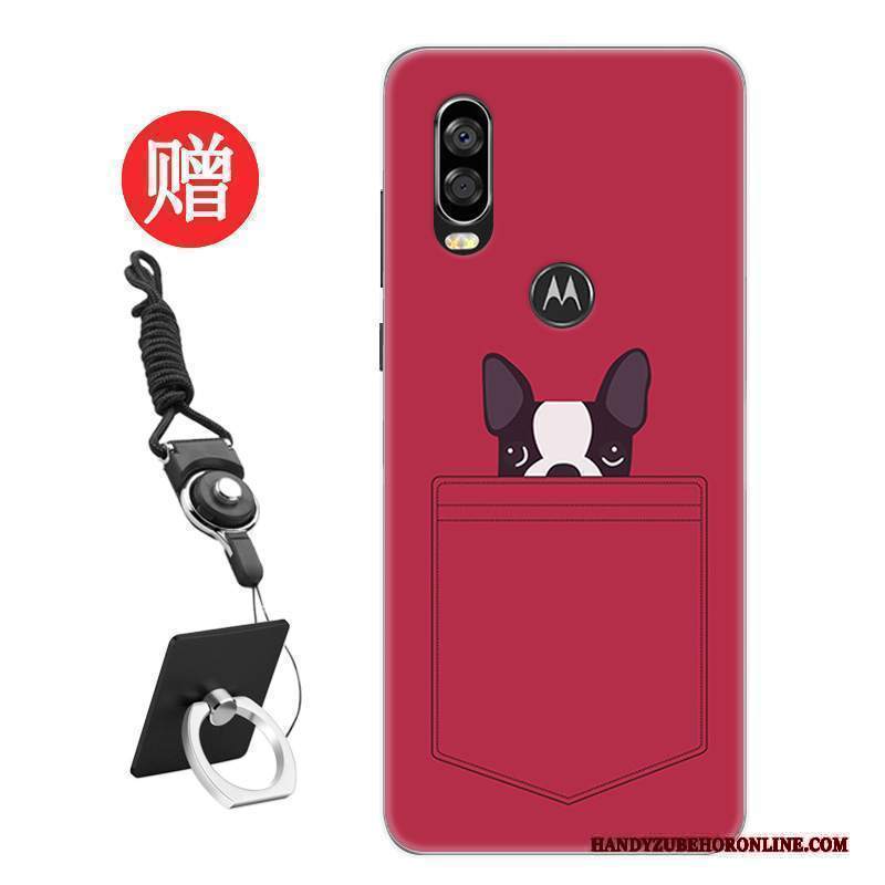 Custodia Motorola One Vision Protezione Nero Nuovo, Cover Motorola One Vision Tendenza Amanti