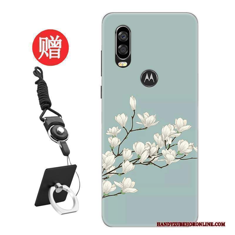 Custodia Motorola One Vision Protezione Nero Nuovo, Cover Motorola One Vision Tendenza Amanti