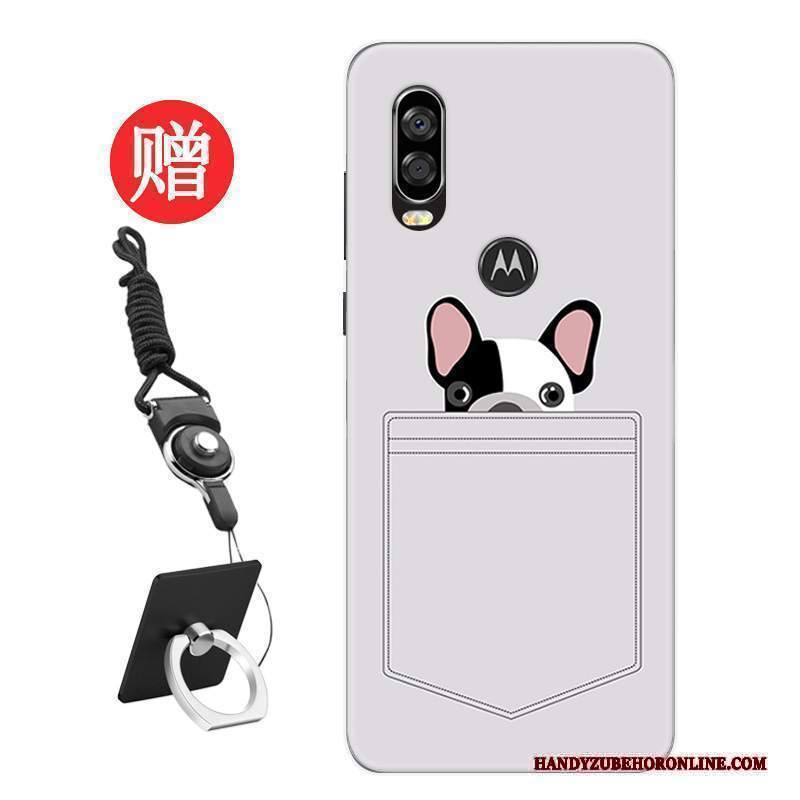 Custodia Motorola One Vision Protezione Nero Nuovo, Cover Motorola One Vision Tendenza Amanti