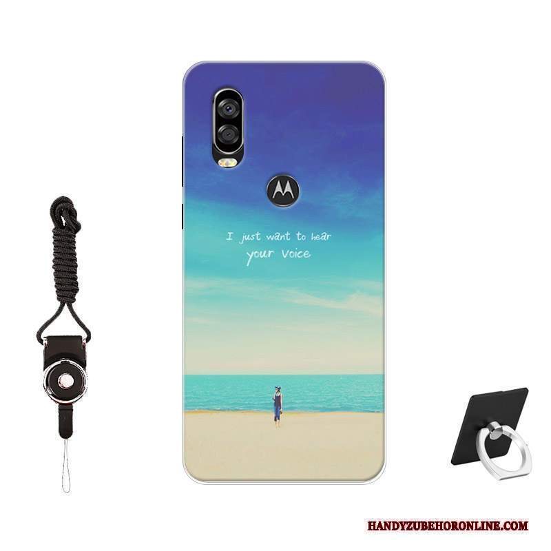 Custodia Motorola One Vision Protezione Tempra Antiscivolo, Cover Motorola One Vision Colore Morbido Pellicola Protettiva