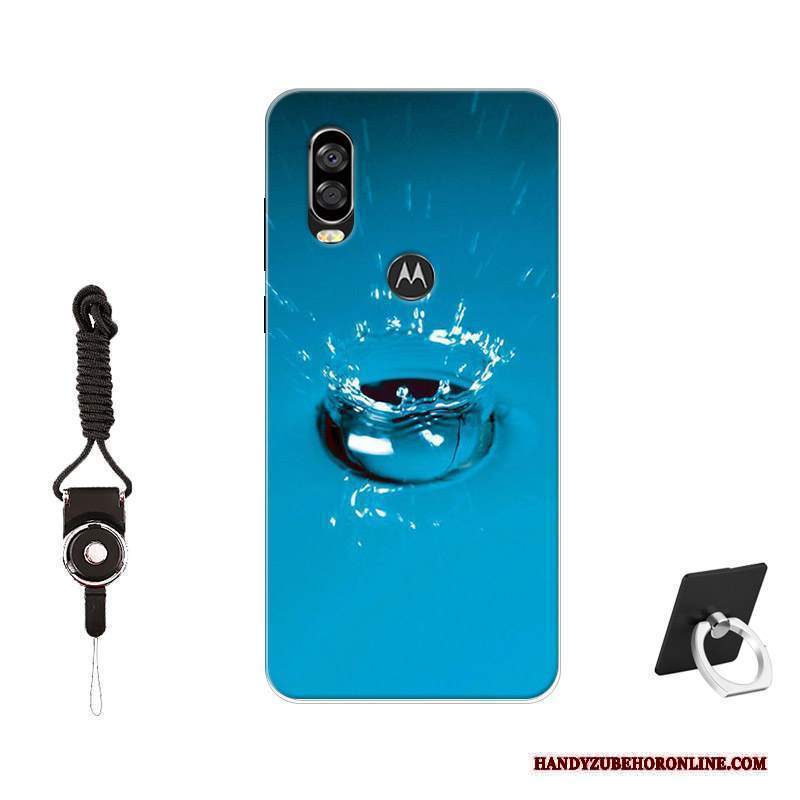 Custodia Motorola One Vision Protezione Tempra Antiscivolo, Cover Motorola One Vision Colore Morbido Pellicola Protettiva