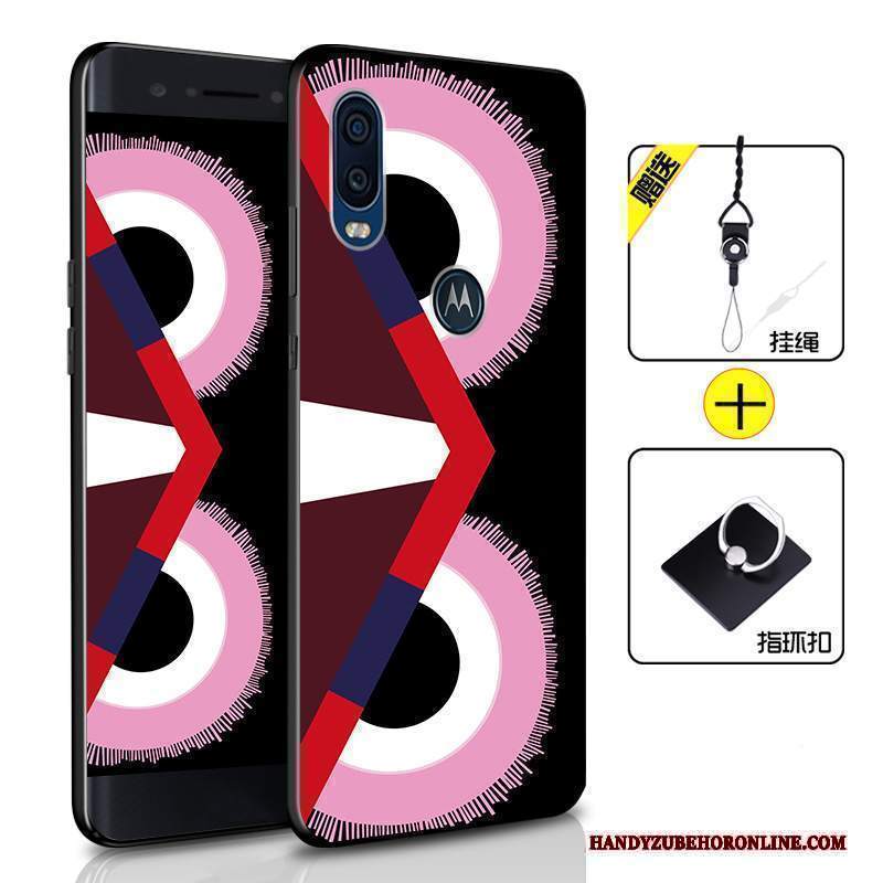 Custodia Motorola One Vision Silicone Morbido Tutto Incluso, Cover Motorola One Vision Protezione Blu Scurotelefono