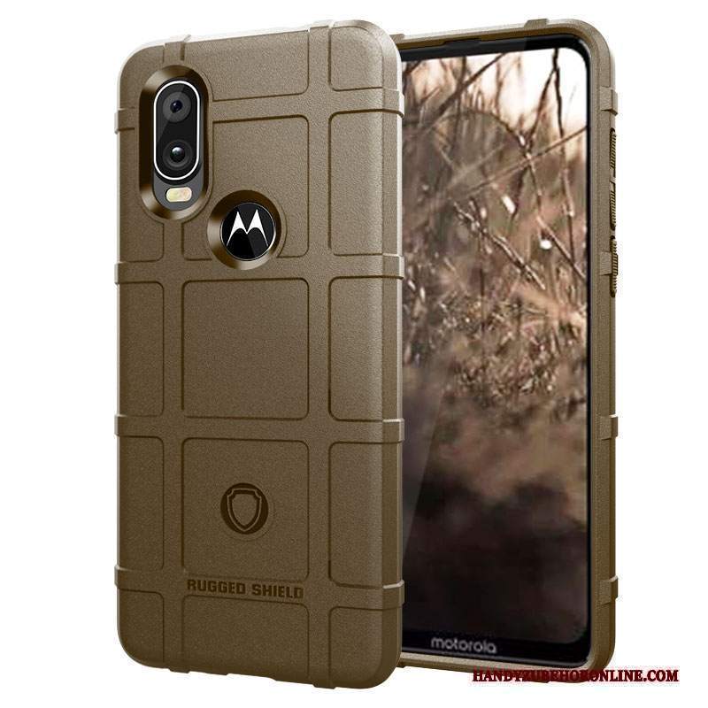 Custodia Motorola One Vision Silicone Verde Gasbag, Cover Motorola One Vision Protezione Tutto Incluso Tre Difese