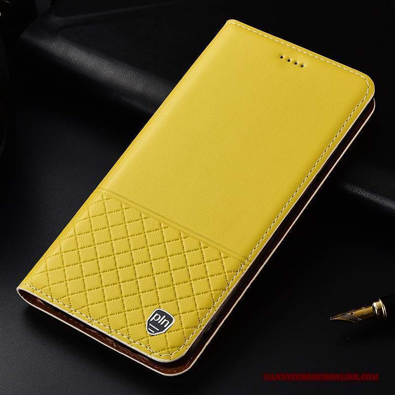 Custodia Motorola One Zoom Pelle Telefono Giallo, Cover Motorola One Zoom Folio Tutto Incluso