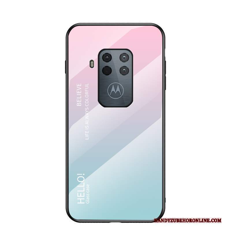 Custodia Motorola One Zoom Protezione Telefono Anti-caduta, Cover Motorola One Zoom Porpora Gradiente