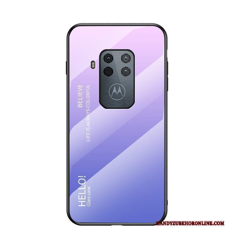 Custodia Motorola One Zoom Protezione Telefono Anti-caduta, Cover Motorola One Zoom Porpora Gradiente