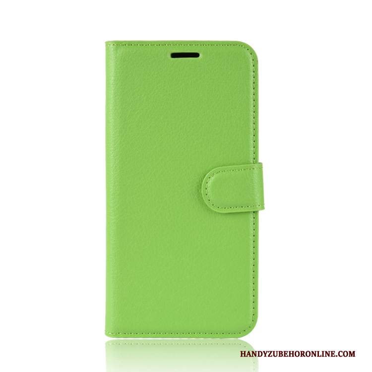 Custodia Nokia 2.1 Pelle Verde Litchi, Cover Nokia 2.1 Modello Carta