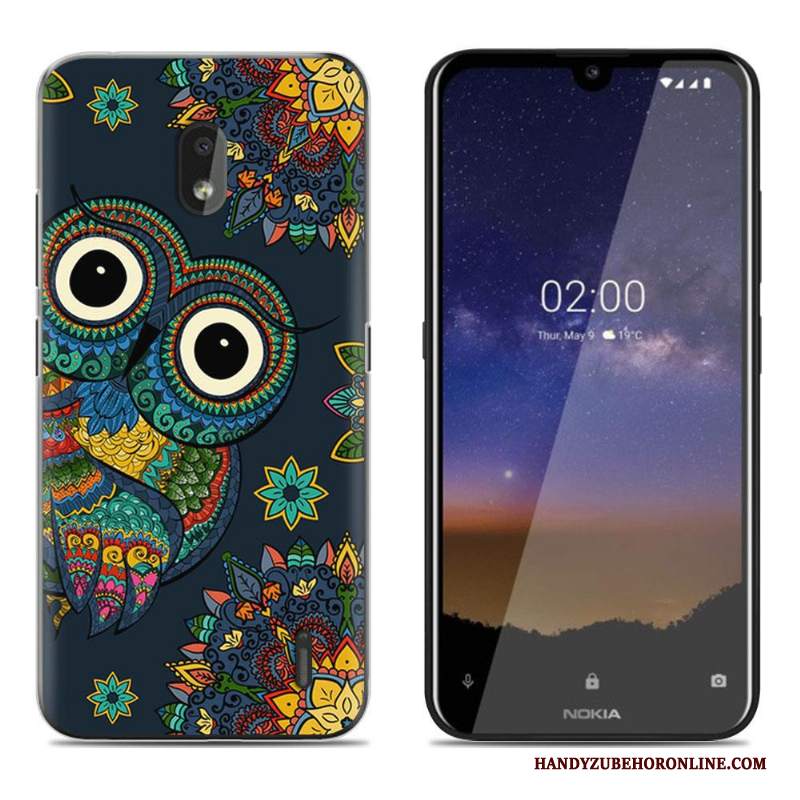 Custodia Nokia 2.2 Cartone Animato Anti-caduta Verde, Cover Nokia 2.2 Colore Morbidotelefono