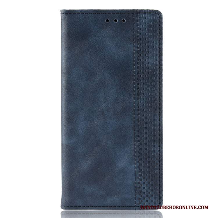 Custodia Nokia 2.2 Folio Magnete Vicino Blu Scuro, Cover Nokia 2.2 Portafoglio Carta