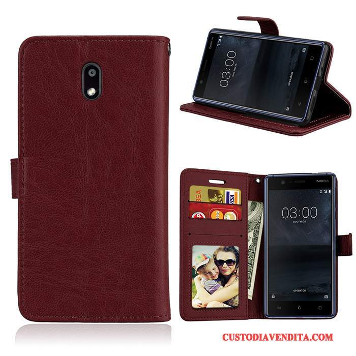 Custodia Nokia 2 Pelle Morbidotelefono, Cover Nokia 2 Protezione