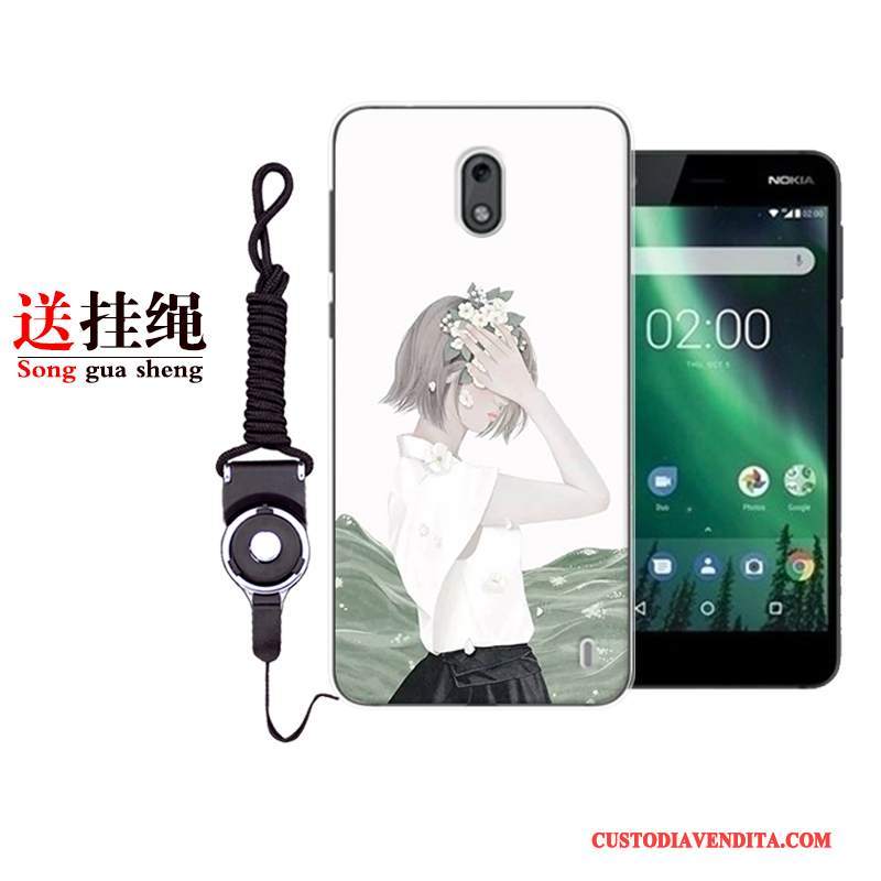 Custodia Nokia 2 Silicone Fresco Morbido, Cover Nokia 2 Protezione Piccola Anti-caduta