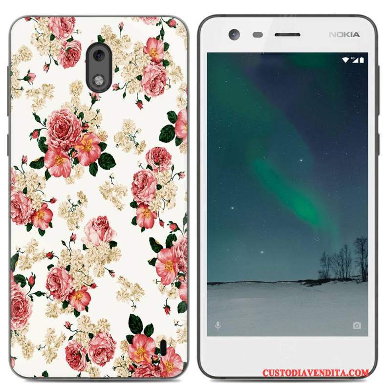 Custodia Nokia 2 Silicone Pu Tendenza, Cover Nokia 2 Protezione Morbidotelefono