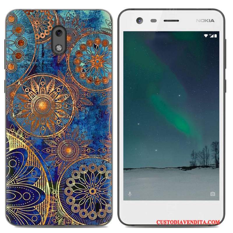 Custodia Nokia 2 Silicone Pu Tendenza, Cover Nokia 2 Protezione Morbidotelefono