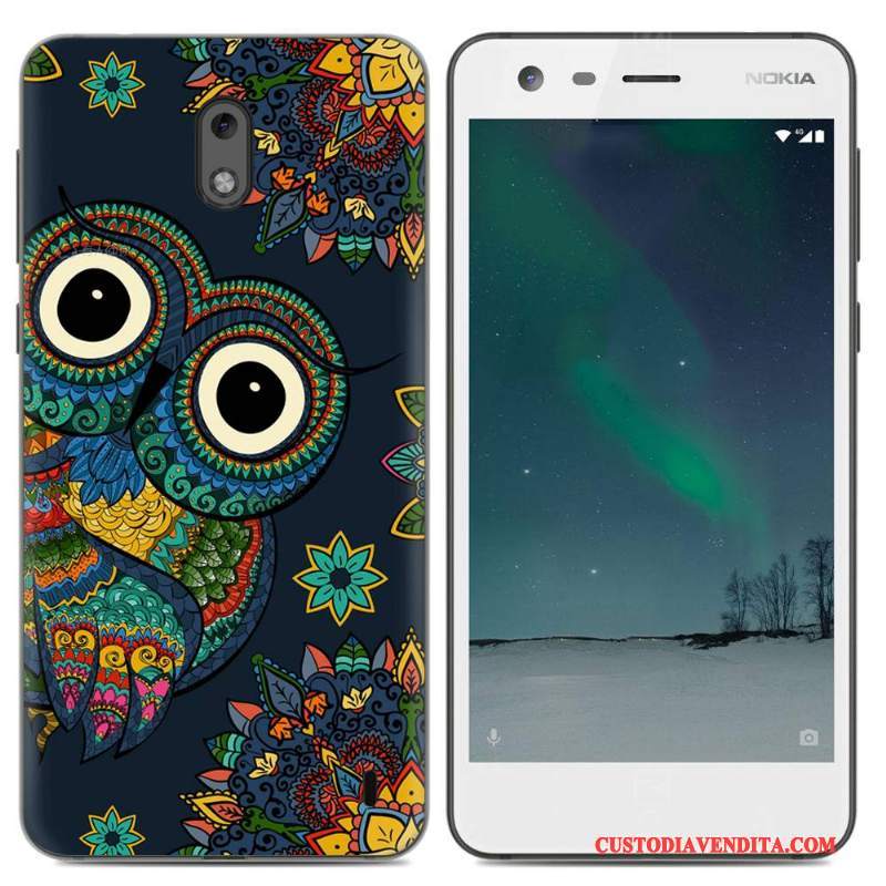 Custodia Nokia 2 Silicone Pu Tendenza, Cover Nokia 2 Protezione Morbidotelefono