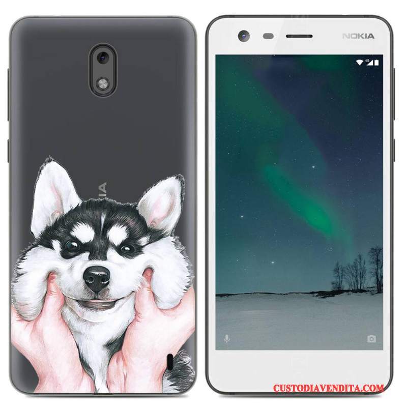 Custodia Nokia 2 Silicone Pu Tendenza, Cover Nokia 2 Protezione Morbidotelefono