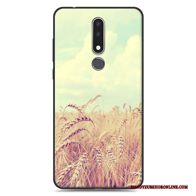 Custodia Nokia 3.1 Plus Cartone Animato Anti-caduta Bianco, Cover Nokia 3.1 Plus Creativo Telefono Di Personalità